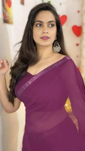 Purple Saree